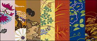 Vector traditional pictorial series  3-Flower plants