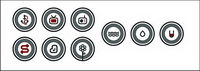 Vector round cartoon icon
