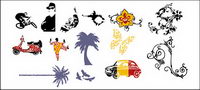 Movement and the street culture vector material-20