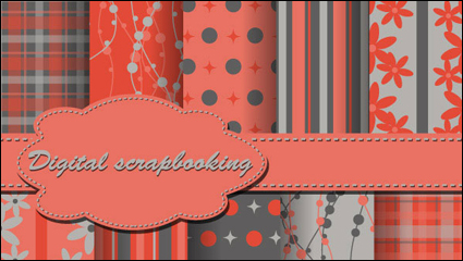 Pretty wove background vector material -3