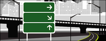 Town Highway vector material